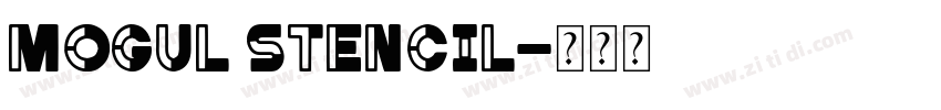 Mogul Stencil字体转换